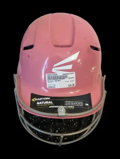 Used Easton HELMET Batting Helmet w/Mask Pink LG
