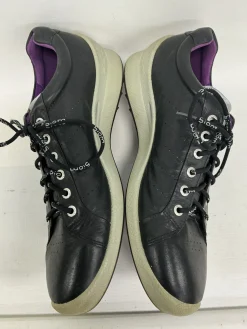Used Ecco Mens Golf Shoes Black Senior 10.5