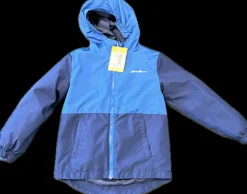 Used Eddie Bauer Outerwear Heavy Jacket Y Royal Blue XS