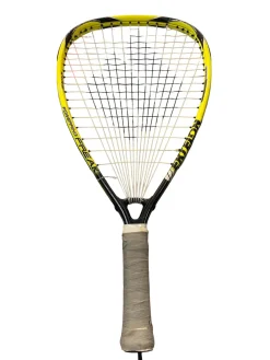 Used Ektelon POWERING FREAK Adult Racquetball Racquet Yellow 4 5/8"