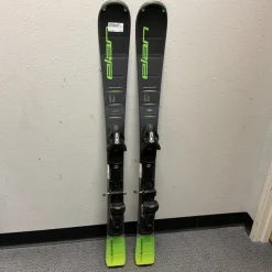 Used Elan ELEMENT Boys DH Ski/Binding Black And Neon Green 120 cm