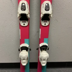 Used Elan LIL MAGIC Girls DH Ski/Binding Pink 130 cm