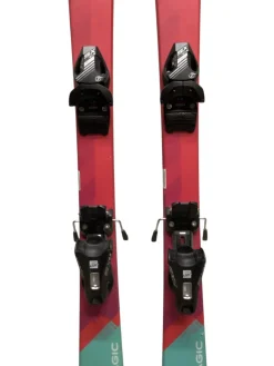 Used Elan LIL MAGIC Girls DH Ski/Binding Pink 110 cm