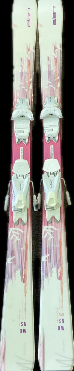 Used Elan SNOW Womens DH Ski/Binding White 158 cm