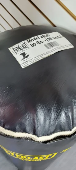 Used Everlast 80LB Boxing Heavy Bag Black 80 lb