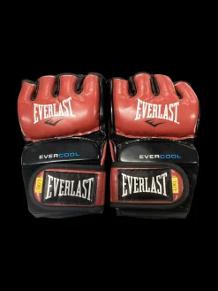 Used Everlast Martial Arts Gloves Red XL