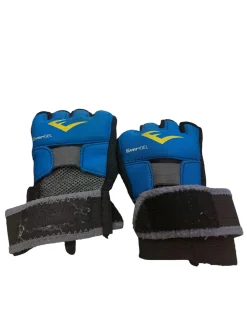 Used Everlast Martial Arts Gloves Royal Blue MD