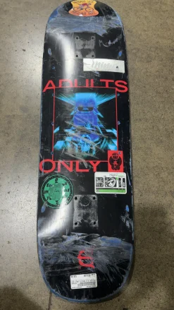 Used EVISEN 8.0 ADULTS ONLY DECK Skateboard Deck Only Red Regular