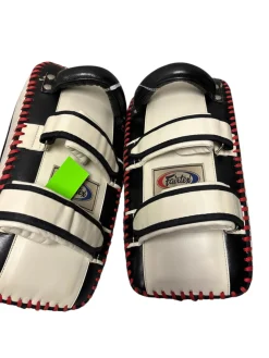 Used Fairtex Leather Muay Thai Kick Pads - 2