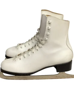 Used FIGURE SKATES Mens Figure Skate White Senior 8