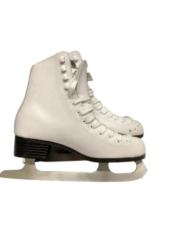 Used FIRST STRIDE WomensFigure Skate White Senior 6