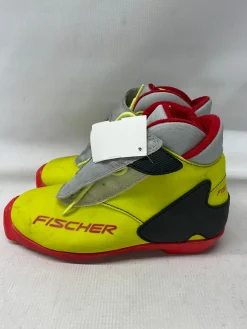 Used Fischer Boys SNS XC Ski Boots Yellow JR-02