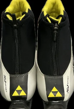 Used Fischer Boys SNS XC Ski Boots Neon Green JR-02