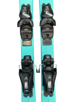 Used Fischer RANGER 100 CM Girls DH Ski/Binding Turquoise 100 cm