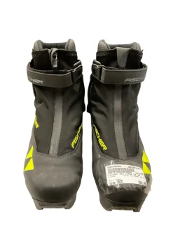 Used Fischer RC3 COMBI SZ 39 Mens NNN XC Ski Boots Black W 07-07.5 / JR 05.5-06