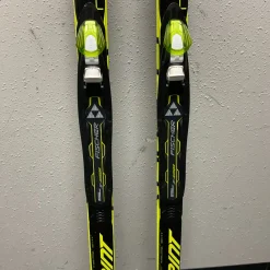 Used Fischer RCS SPRINT Boys XC Ski/Binding Black And Optic Yellow 150 cm
