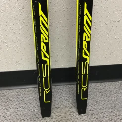 Used Fischer RCS SPRINT Boys XC Ski/Binding Black And Optic Yellow 150 cm