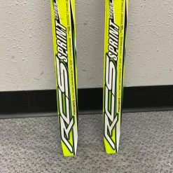 Used Fischer RCS SPRINT CROWN Boys XC Ski/Binding Yellow 140 cm
