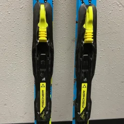 Used Fischer SNOWSTAR TWINSKIN Boys XC Ski/Binding Royal Blue 120 cm