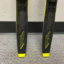 Used Fischer SPRINT CROWN Boys XC Ski/Binding Black And Optic Yellow 110 cm