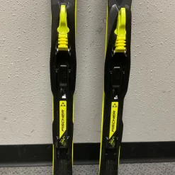 Used Fischer SPRINT CROWN Boys XC Ski/Binding Black And Optic Yellow 110 cm