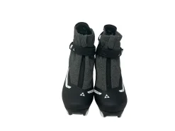 Used Fischer Womens NNN XC Ski Boots Black W 06 / JR 04-04.5