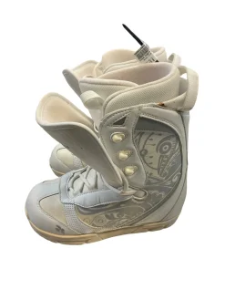 Used FIVE FORTY SNOWBOARD BOOTS Womens Snowboard Boots White Senior 8