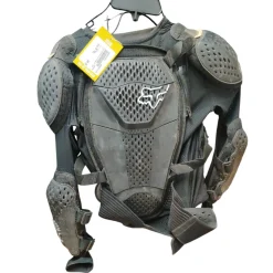 Used Fox Adult Motocross Chest Protector Black SM Tall