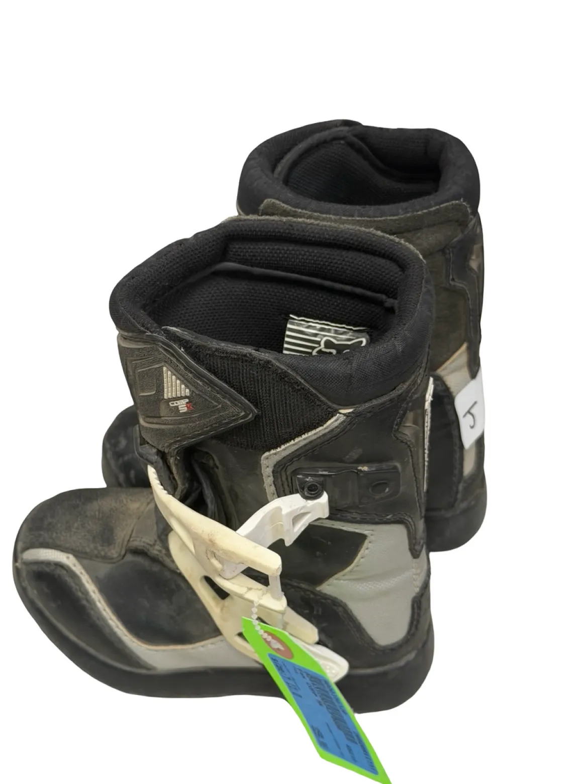 Used Fox COMP 5K Junior Motocross Boots Black Youth 11.0