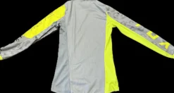Used Fox Youth Top Grey And Lime XS