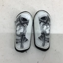 Used Franklin Soccer Shin Guards Youth White MD