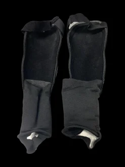 Used Franklin Soccer Shin Guards Youth Black LG