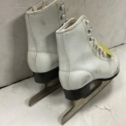 Used Girls Figure Skate White Junior 04