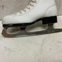 Used Girls Figure Skates White Junior 01