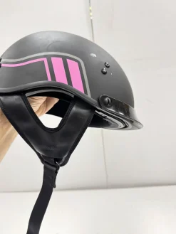 Used GMAX 65 S MOTOCYCLE HELMET Adult Helmet Black SM