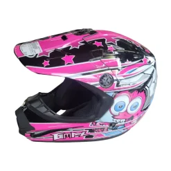 Used GMAX MX-46Y YOUTH RACING HELMET Junior Helmet Pink SM