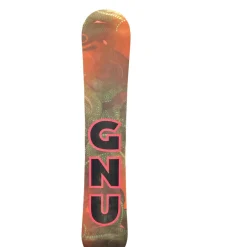 Used GNU B-PRO 149CM SNOWBOARD Womens Snowboard Only Pink And Black 149 cm