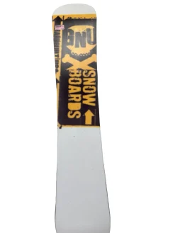 Used GNU MERVIN MFG Mens 153cm Snowboard w/ Gnu Park sLab Series Fastec Bindings