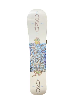 Used GNU WHITE SNOWBOARD Boys Board/Binding White 120 cm