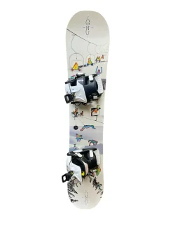 Used GNU WHITE SNOWBOARD Boys Board/Binding White 120 cm