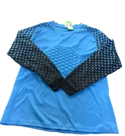 Used GOALIE SHIRT Soccer Goalie Top Adt Royal Blue LG
