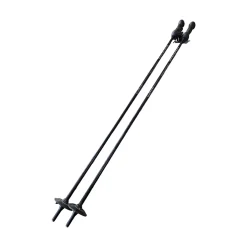 Used Goode 7101 COMPOSITE SKI POLES Mens DH Ski Pole Black 120 cm / 48 in