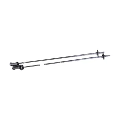 Used Goode PRE SKI POLES MENS 44IN Mens DH Ski Pole Black 110 cm / 44 in