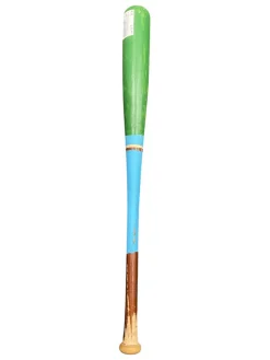 Used GREEN BLUE 28IN WOOD BAT BB/SB Wood Bat 28"