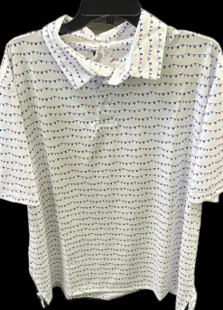 Used GREG NORMAN S.S. Golf Shirt M White 2X