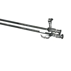 Used GRIPON SUBLIGRAP TECH SKI POLES Mens DH Ski Pole Black 125 cm / 50 in