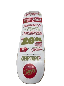 Used GRIZZLY BEWARE OF THE BEAR Skateboard Deck 8 1/4"