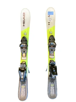 Used Head SUPER SHAPE Boys DH Ski/Binding Kelly green 87 cm
