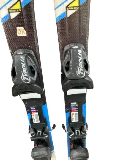Used Head SUPER SHAPE TEAM Boys DH Ski/Binding Royal Blue 117 cm