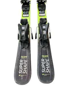 Used Head SUPER SHAPE TEAM Boys DH Ski/Binding Yellow 107 cm